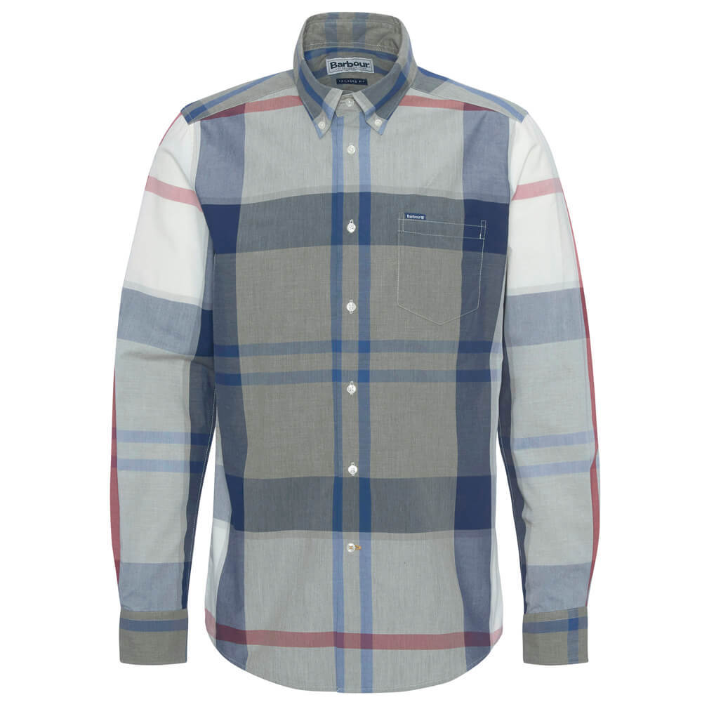 Barbour Bleached Pine Tartan Harris Tailored Long-Sleeved Shirt